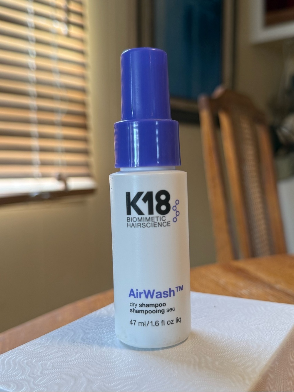 K18 AirWash Dry Shampoo Spray 1.6 oz - used once!